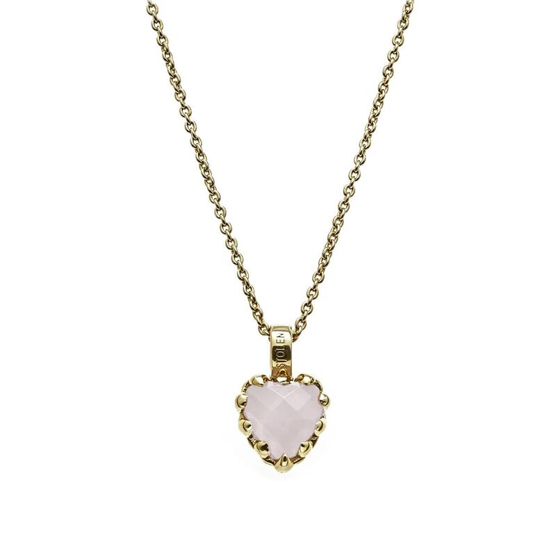 Stolen Girlfriends Club Love Claw Necklace Rose Quartz image number 0